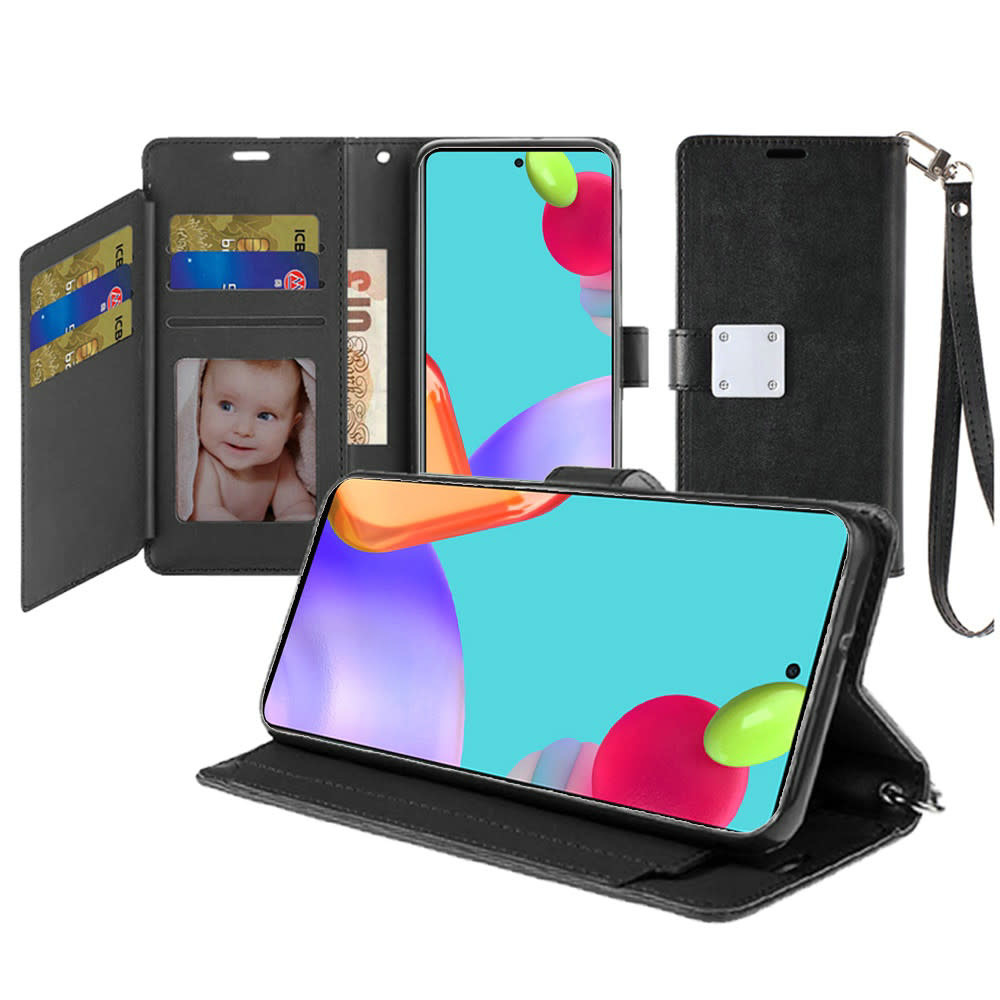 For Samsung Galaxy A52 5G Wallet ID Card Holder Case Cover