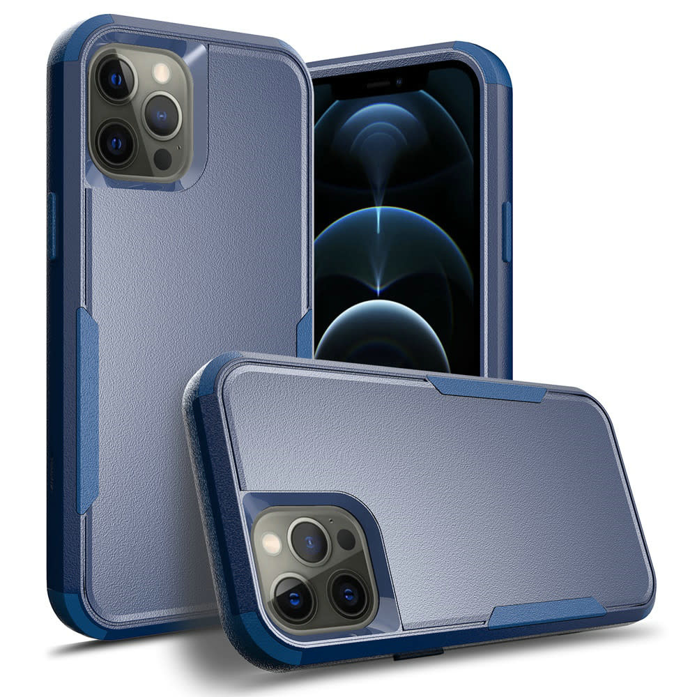 For Apple iPhone 13 Pro 6.1 (3 Cameras) Tuff Anti-Slip Hybrid Case Cover
