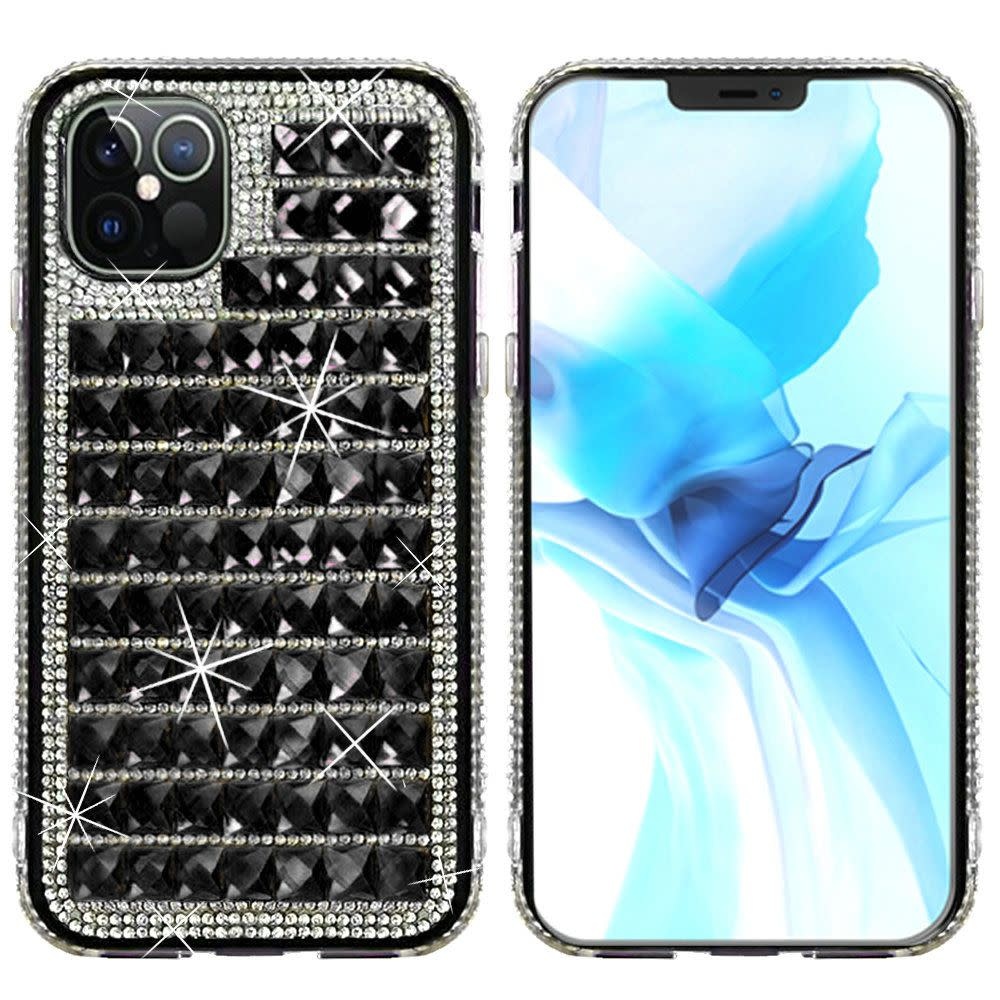 For Apple iPhone 12 Pro Max 6.7 Bling Diamond Shiny Crystal Case Cover