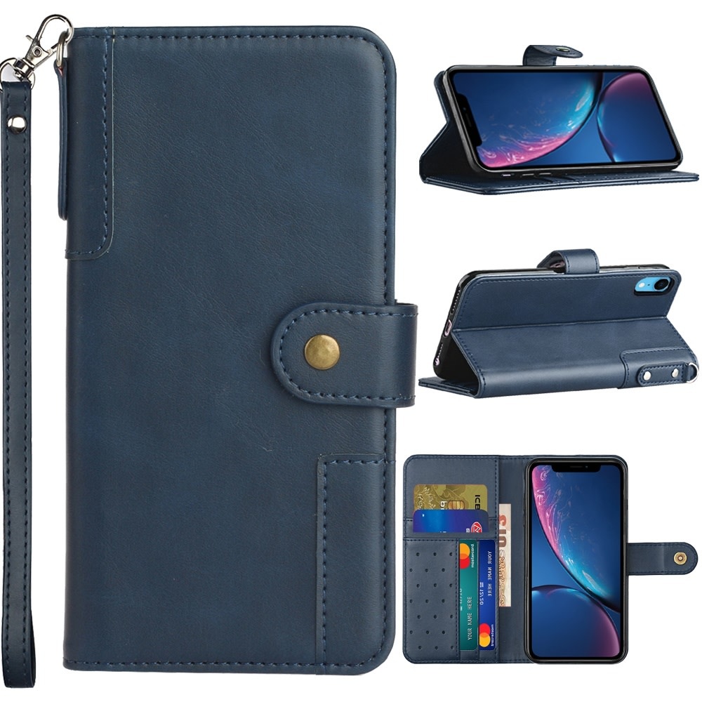 For Apple iPhone XR Retro Wallet Card Holder Case Cover