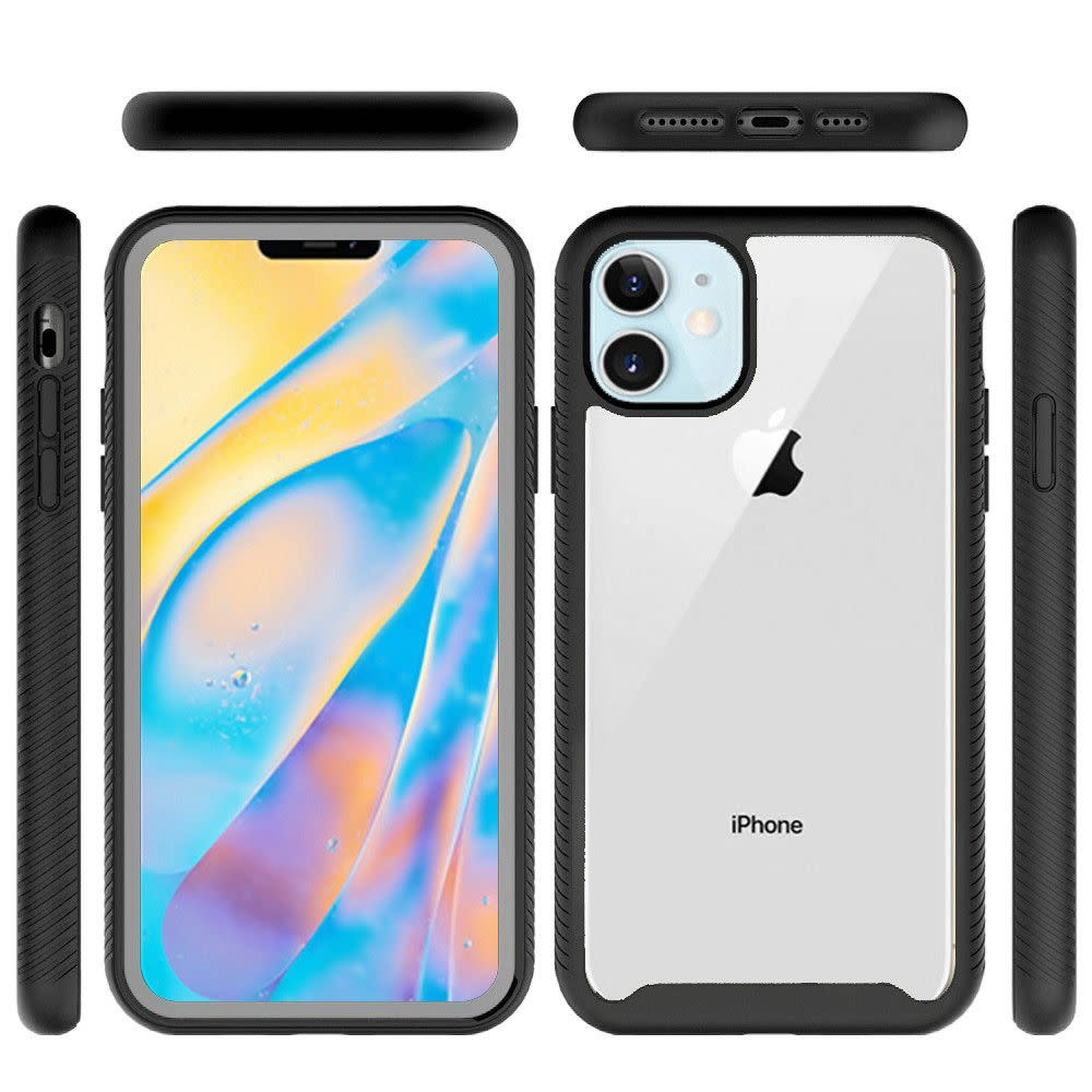 For Apple iPhone XR Strong Bumper Shockproof Transparent Case Cover
