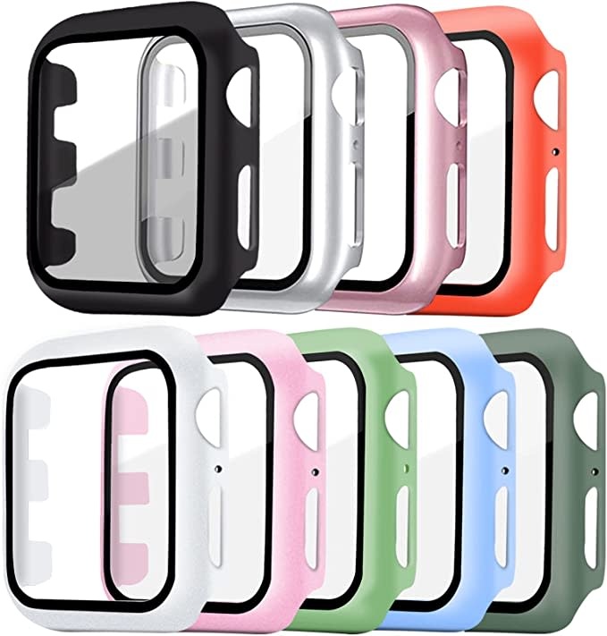 For Apple Watch 41mm - Watch Frame with Tempered Glass