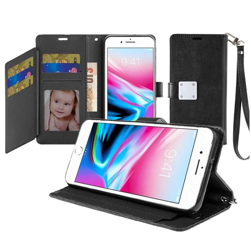 For Apple iPhone 8 Plus / 7 Plus / 6 Plus Wallet ID Card Holder Case Cover