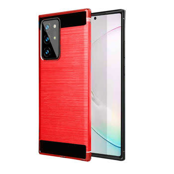 For Samsung Galaxy Note 20 5G Brushed Metallic Design Hybrid Case Cover