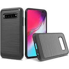 For Samsung Galaxy S10E Slim Brushed Hybrid with Design Edged Lining