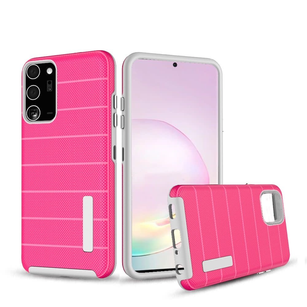 For Samsung Galaxy Note 20 Plus Stripes Tough Strong Hybrid Case Cover