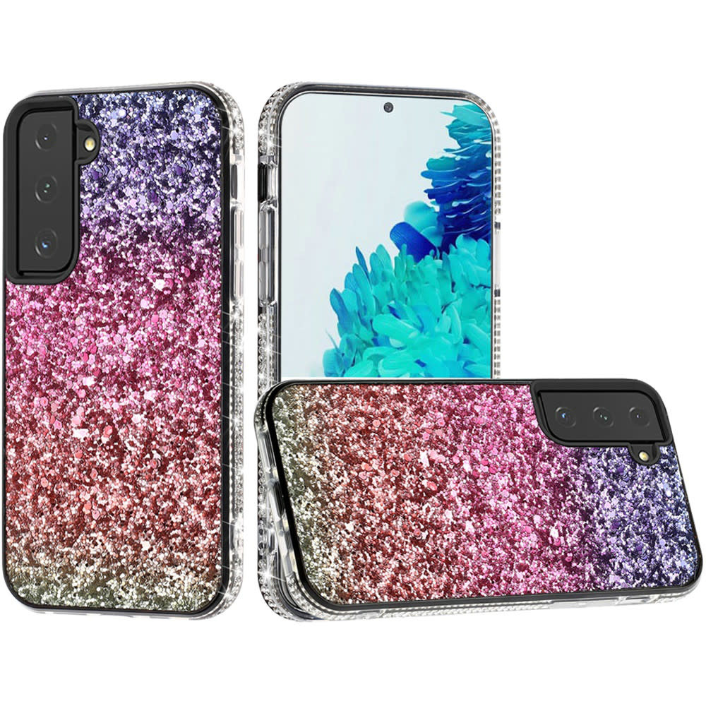 For Samsung Galaxy s21 5G / s30 Decorative Glitter with Diamond All Around Hybrid