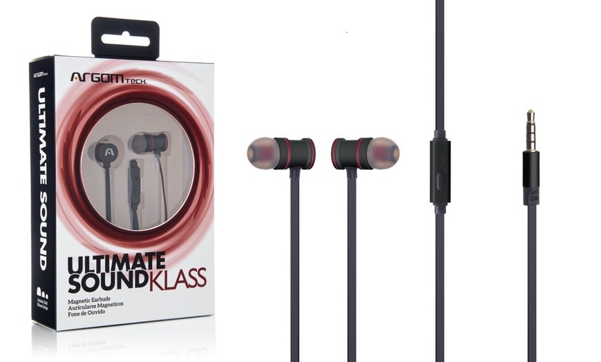 Ultimate Sound Klass Magnetic Earbuds Flat Cable - with MIC