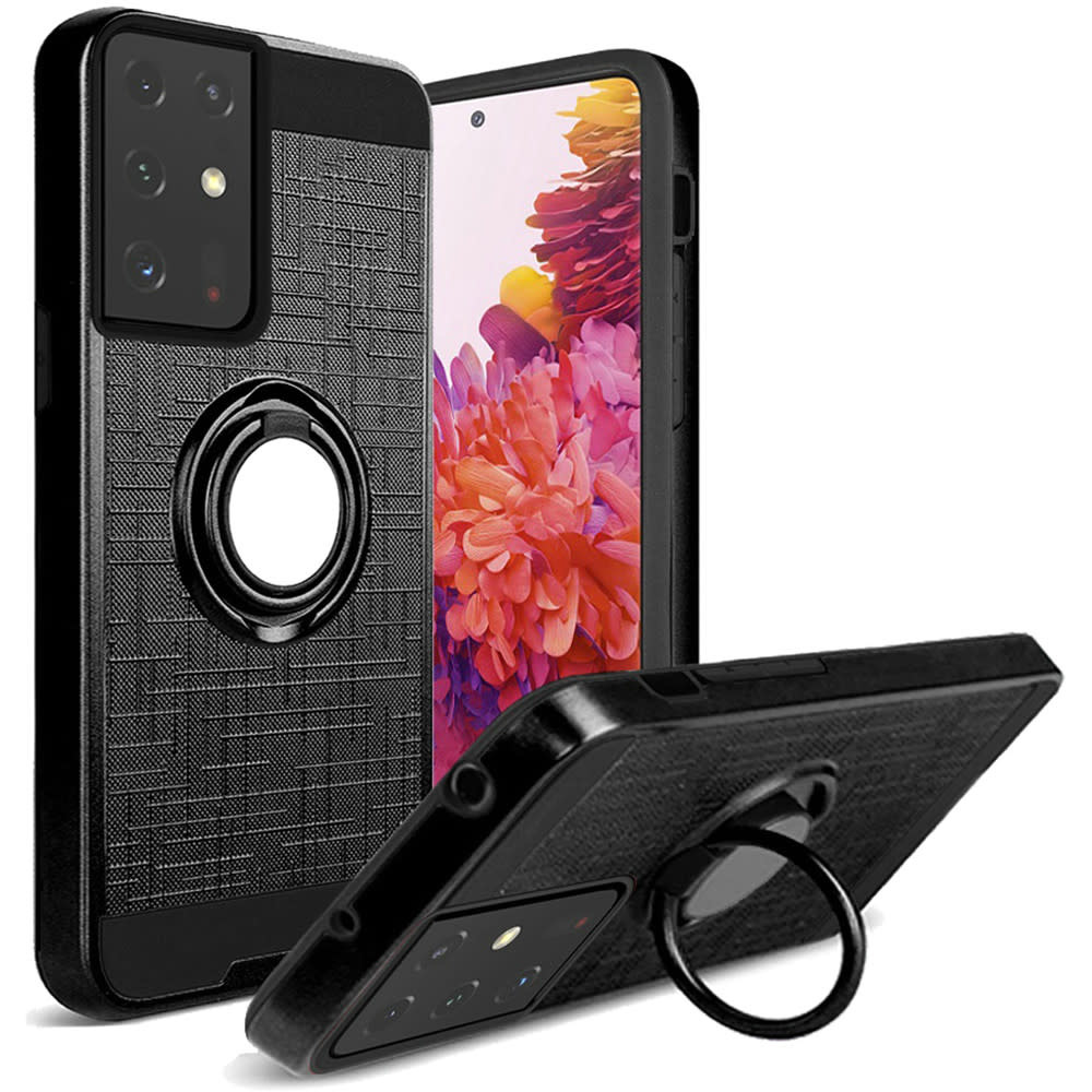 For Samsung Galaxy s21 Plus / s30 Plus Magnetic Ring Kickstand Hybrid Case Cover