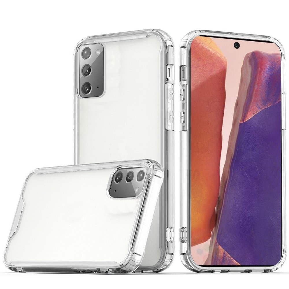 For Samsung Galaxy Note 20 Plus Colored Shockproof Transparent Hard PC TPU Hybrid Case Cover