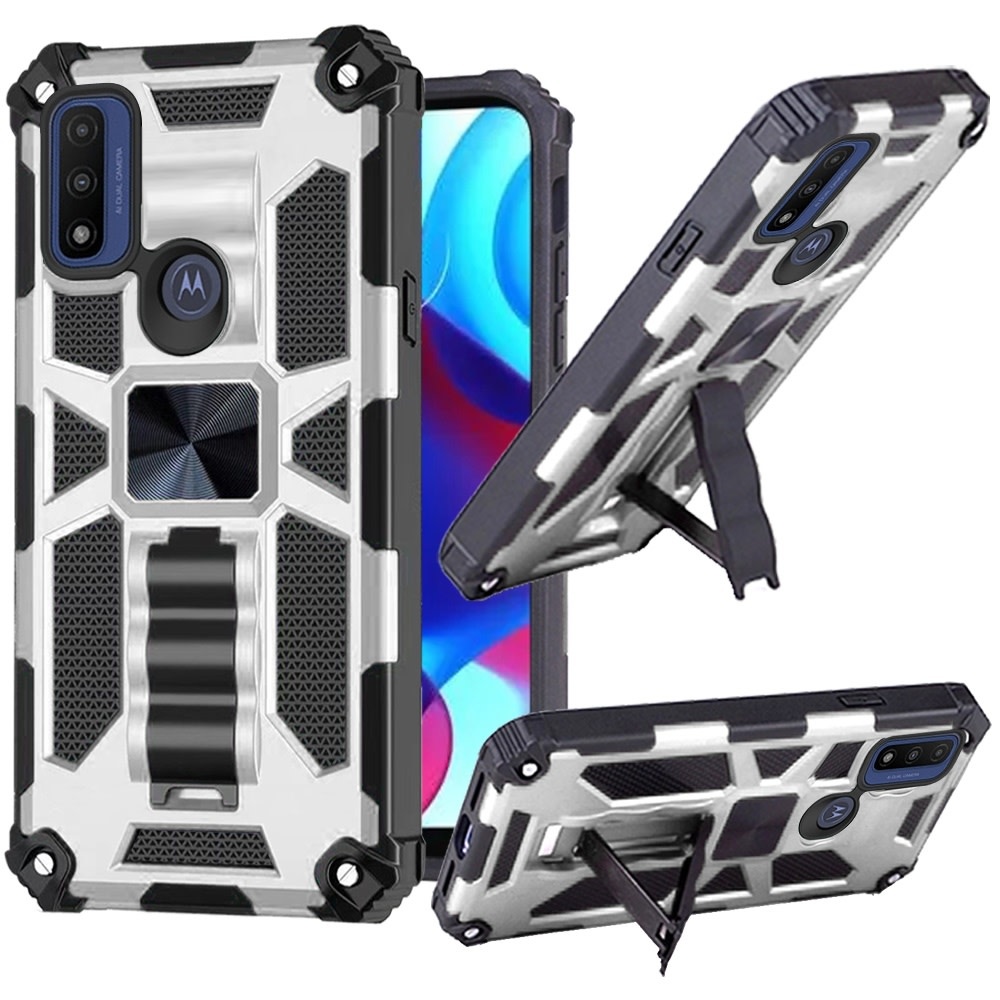 For Moto G Pure/G Power (2022) Machine Magnetic Kickstand Case Cover