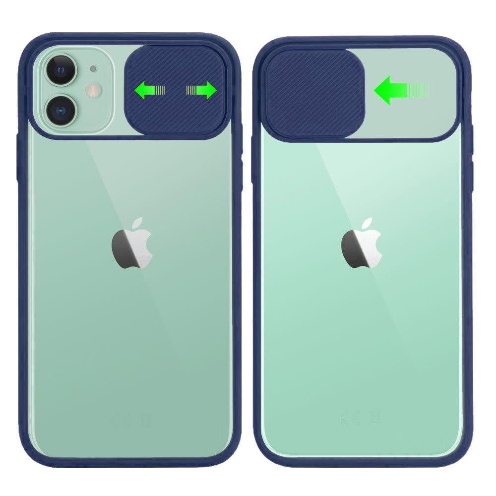 For Apple iPhone 11 (XI 6.1) Slide Out Protection For Camera PC TPU Hybrid