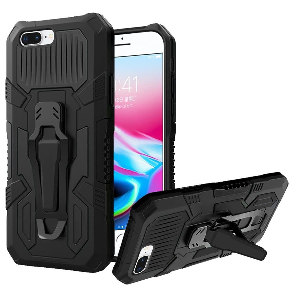 For Apple iPhone 8 Plus/7 Plus Travel Kickstand Clip Hybrid Case Cover