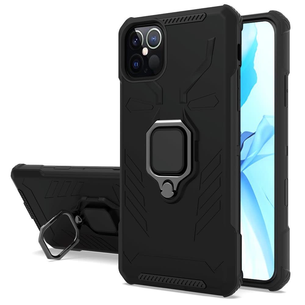 For Apple iPhone XR IronMan Magnetic Ringstand Hybrid Case Cover